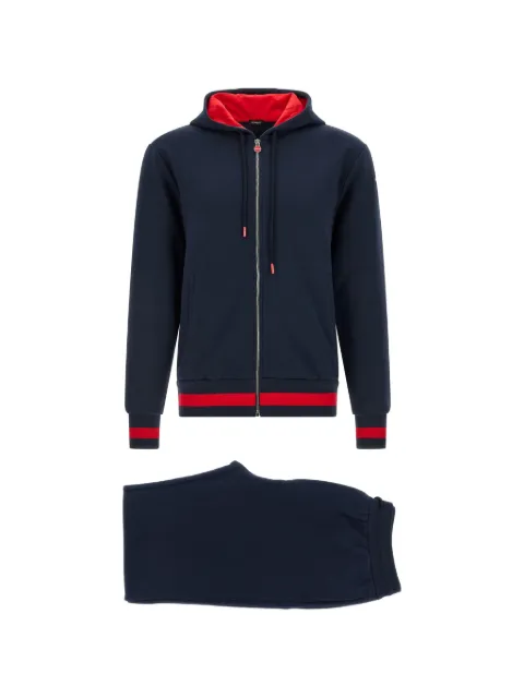 Kiton contrast-band tracksuit Blue UMJ002602000