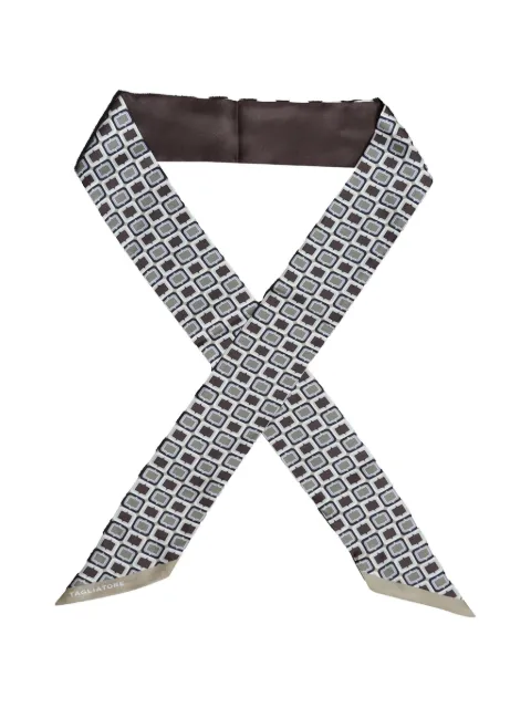 Tagliatore geometric-print neckerchief Brown FOULARD8TDNTE260126E3431348