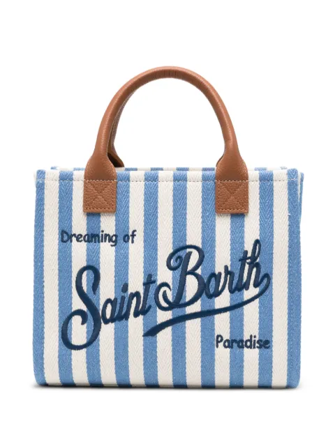 MC2 Saint Barth midi Vanity striped tote bag Blue VANMD001