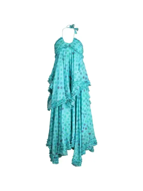 Alexis Sidi ruffled polka-dot midi dress Blue A12604091004