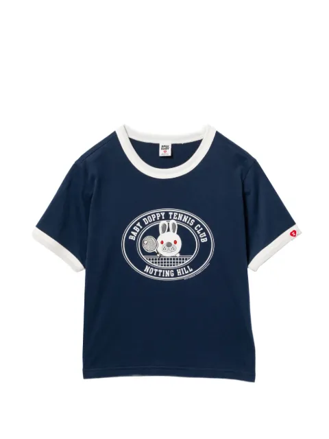APEE™ by *A BATHING APE® contrast-trim graphic T-shirt Blue 0PXTEAS266A6QNYX00S