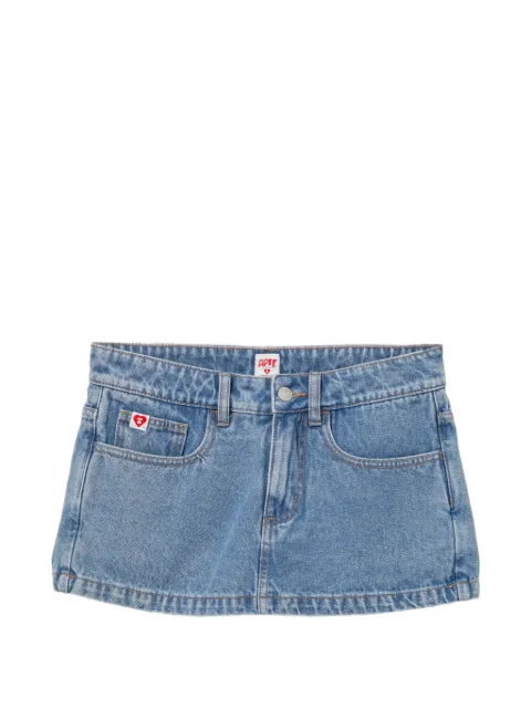 APEE™ by *A BATHING APE® logo-patched denim shorts Blue 0PXSPAS437C6QBLZ00S