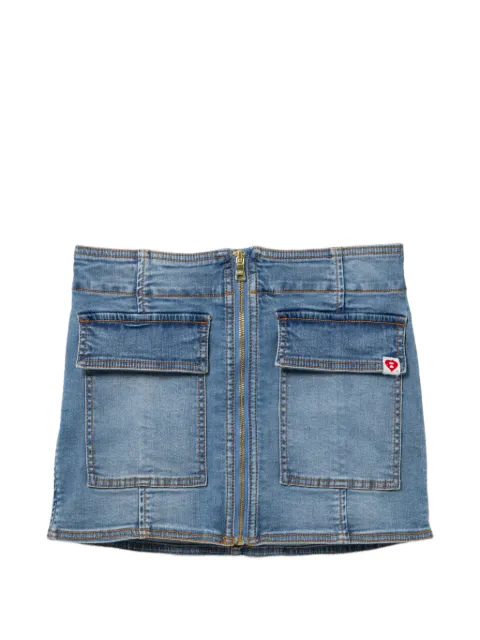 APEE™ by *A BATHING APE® logo-patched denim skirt Blue 0PXSKAS159A6QBLZ00S