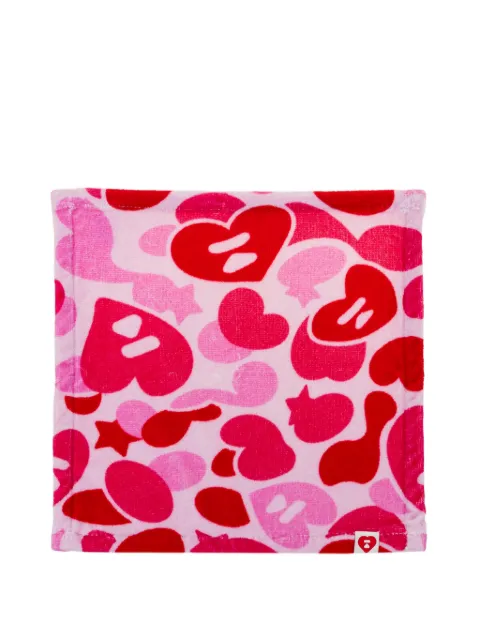 APEE™ by *A BATHING APE® logo-motif towel Pink AS392A6Q