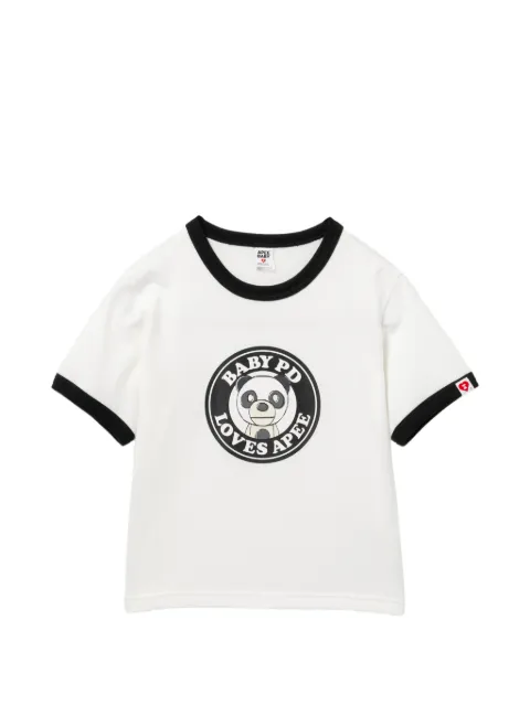 APEE™ by *A BATHING APE® contrast-trim graphic t-shirt White 0PXTEAS232A6QWHX00S
