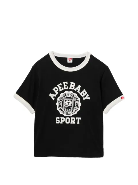 APEE™ by *A BATHING APE® graphic ringer T-shirt Black 0PXTEAS220A6QBKX00S