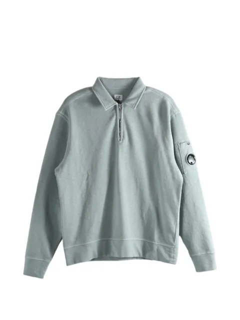 C.P. Company Malfilè Fleece Lens-detail sweater Grey 20CMSS208A110337O809