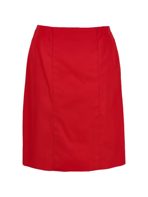 CHANEL Pre-Owned A-line midi skirt Red CVB206647