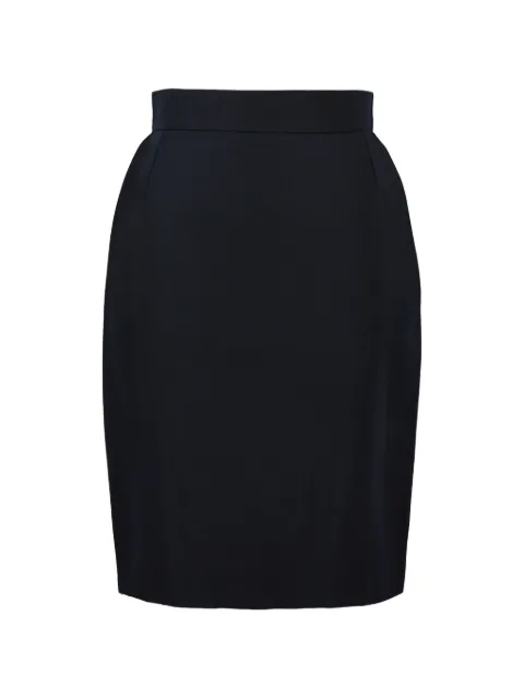 Versace Pre-Owned button-fastening pencil skirt Black WCV040320256