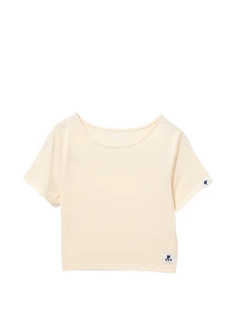 APEE™ by *A BATHING APE® logo-patched crop T-shirt Neutrals 0PXTEAS199A6QBGE00S