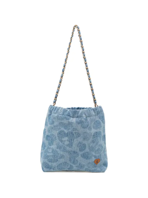APEE™ by *A BATHING APE® chain logo shoulder bag Blue 0PXBGAS285A6QBLA00F