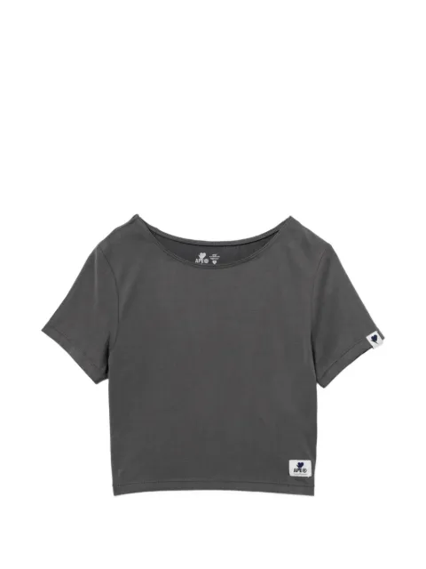 APEE™ by *A BATHING APE® logo-patched crop T-shirt Grey 0PXTEAS199A6QGYD00S