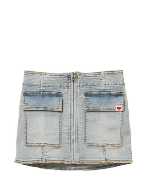 APEE™ by *A BATHING APE® logo-patched denim skirt Blue 0PXSKAS159A6QIVX00S