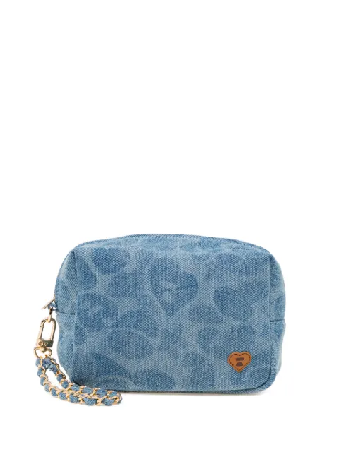 APEE™ by *A BATHING APE® denim chain make up bag Blue 0PXCGAS294A6QBLA00F