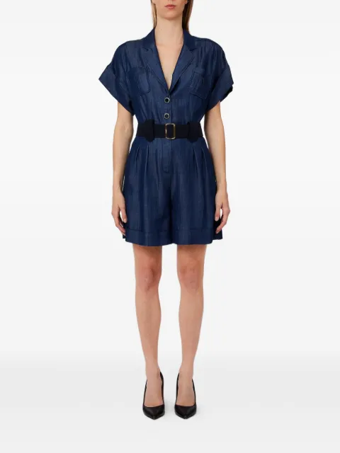 LIU JO button belted jumpsuit Blue UA6313D0335