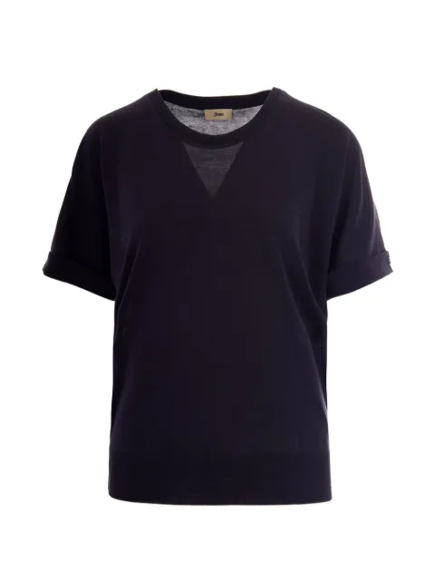 Herno fine-knit T-shirt Blue JG000312D520569200