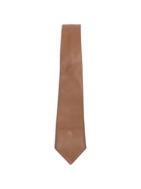Sunflower leather tie Brown 8026