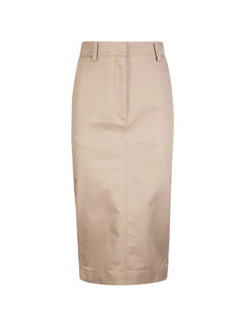 THELATEST back-vent pencil skirt Neutrals TLWJ9008T0176ABTP