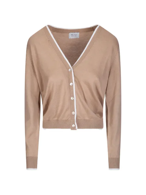 be you button V-neck cardigan Neutrals MVD28B6