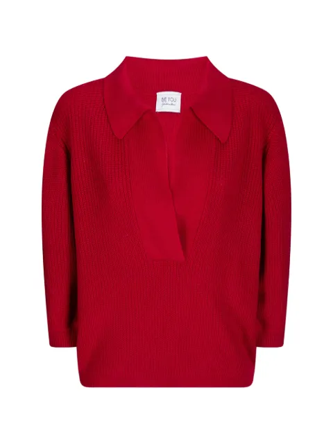 be you collared sweater Red MVD22B6