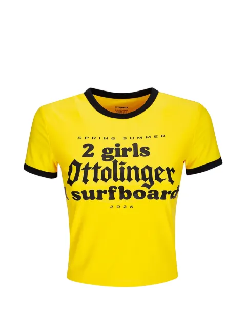 Ottolinger printed T-shirt Yellow 10211010302