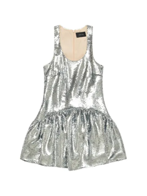 Simone Rocha sequin-embellished mini dress Silver 74741300