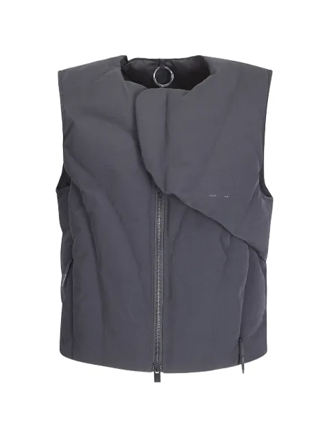 HELIOT EMIL Emil quilted gilet Grey M03003