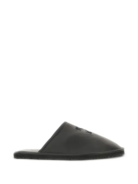 Off-White logo slippers Black OWIJ04HS26LEA0011010