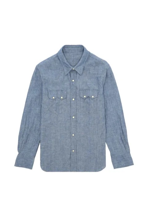 Fortela Smith Chambray Western buttoned shirt Blue SMITHFC010SKY