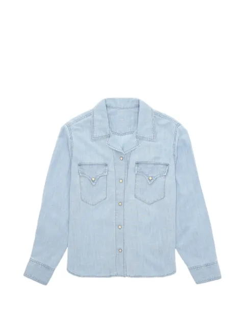 Fortela Berthe chambray shirt Blue WBERTHEGE004D200