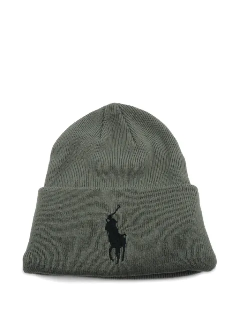 Polo Ralph Lauren logo beanie hat Grey PC0436015