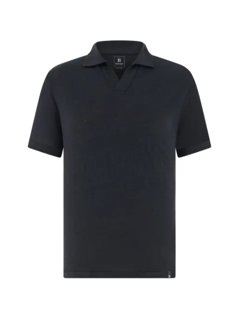 Boggi Milano open-collar polo shirt Blue BO26P046102