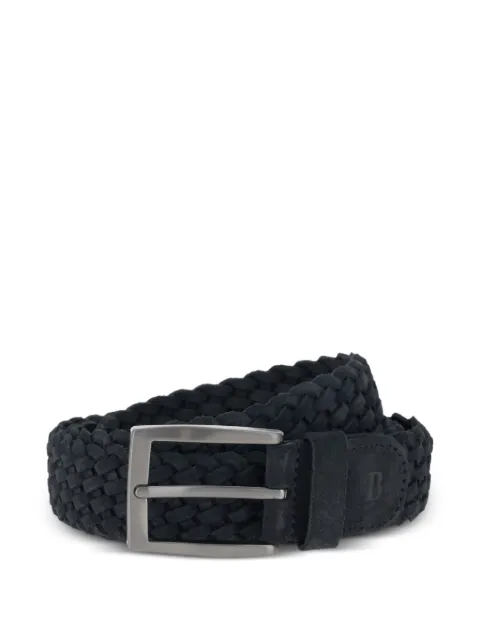 Boggi Milano woven suede belt Blue BO26P041304