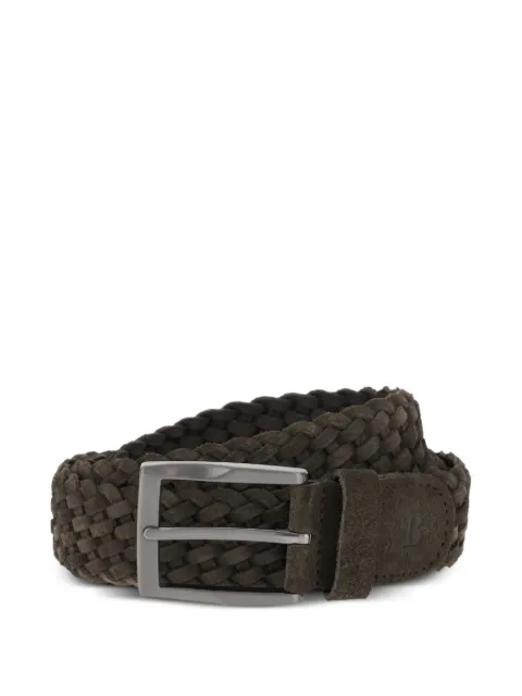 Boggi Milano woven suede belt Brown BO26P041301