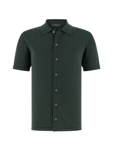 Boggi Milano knitted shirt in 100% organic cotton Green BO26P056002