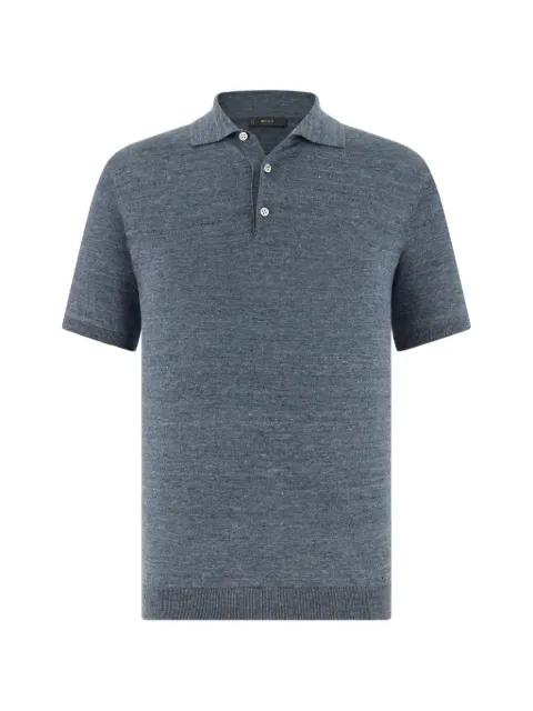 Boggi Milano button-up polo shirt Blue BO26P055701