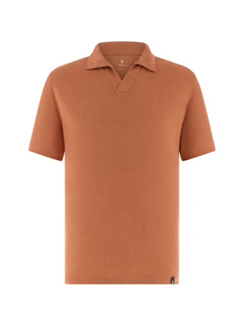 Boggi Milano stretch linen jersey polo shirt Orange BO26P046104