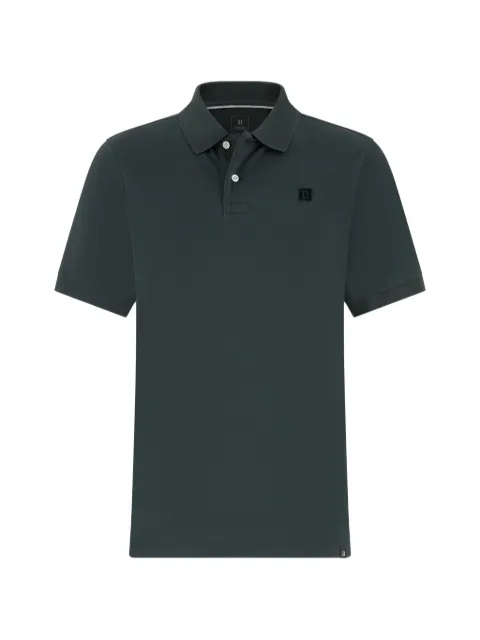 Boggi Milano regular fit cotton piqué polo shirt Green BO26P042206