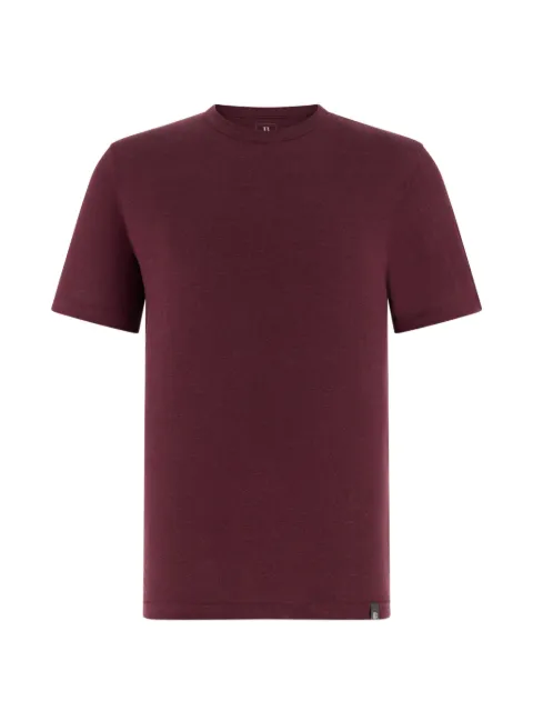 Boggi Milano T-shirt in stretch linen jersey Red BO26P036308