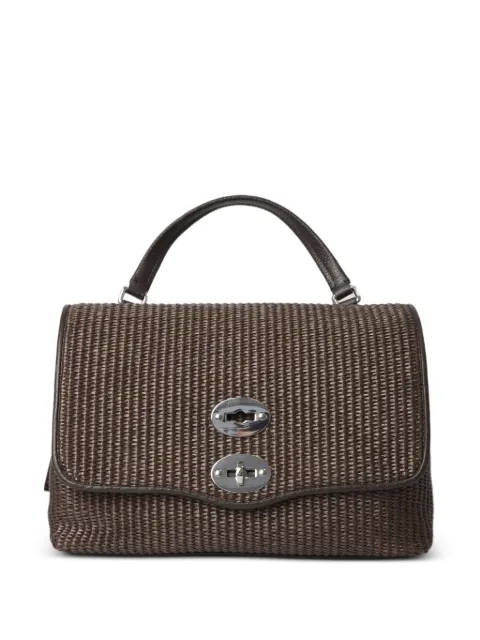 Zanellato raffia turn-lock tote bag Brown 0709002030000S