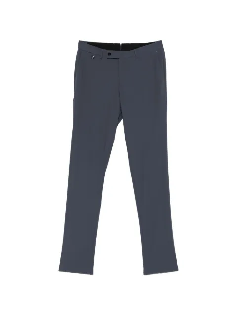 PT Torino logo-plaque tailored trousers Blue COVS1SZL0KLTCV16
