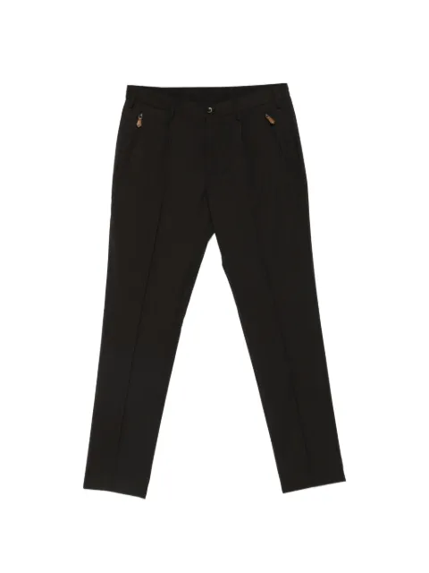 PT Torino pressed-crease elasticated-waistband trousers Black COHSBRZE0CL1PO35