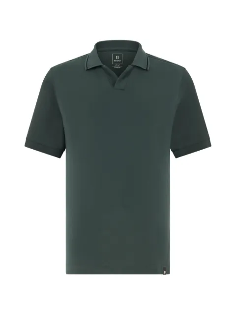 Boggi Milano open-collar T-shirt Green BO26P024207