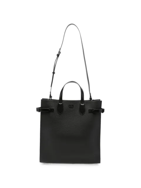 Valentino Garavani Antibes medium tote bag in grained leather Black 9Y2B0T61GYM