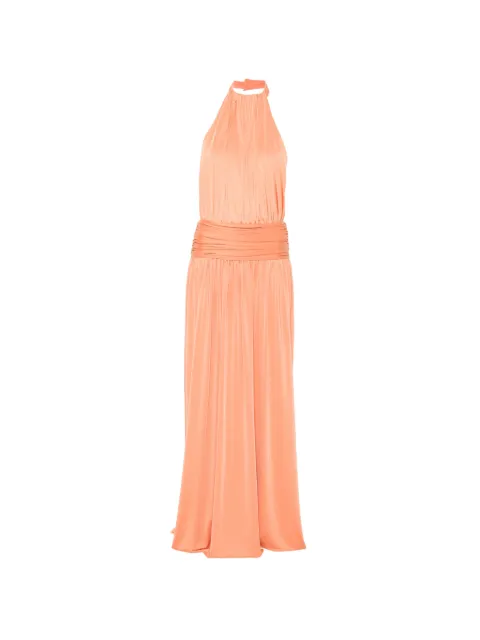 ARCINA ORI Santina halterneck maxi dress Orange SS26DR069