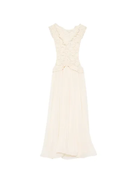 ARCINA ORI Arabella cap-sleeve maxi dress Neutrals SS26DR050