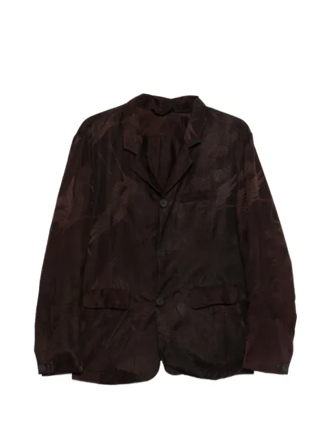 Christian Peau floral buttoned blazer Brown 0450011