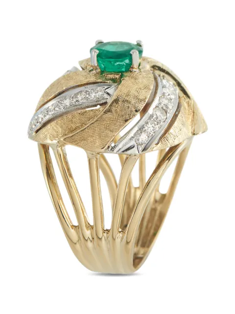 LB Exclusive diamond and emerald ring Gold MF02030226