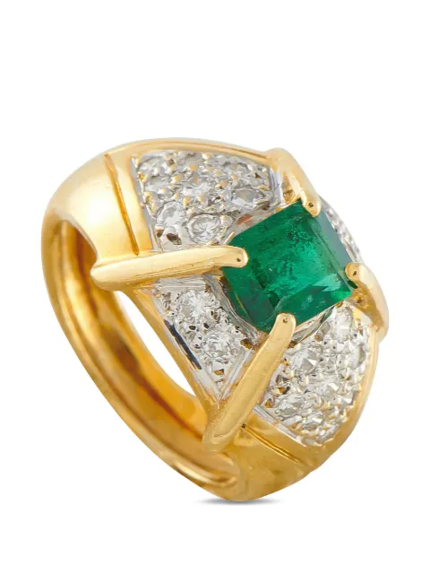 LB Exclusive diamond and emerald ring Gold MF15030226
