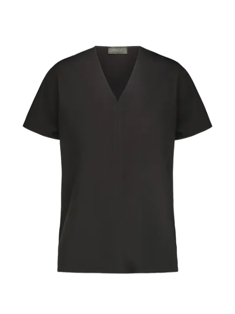 DRHOPE V-neck T-shirt Black 424525